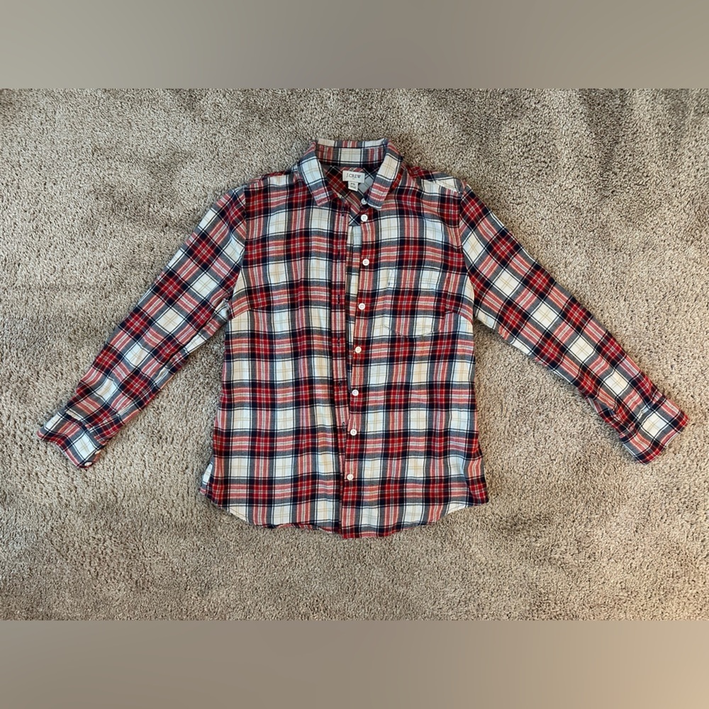 J.Crew Re-Imagined Collection Plaid Flannel Shirt - PS
